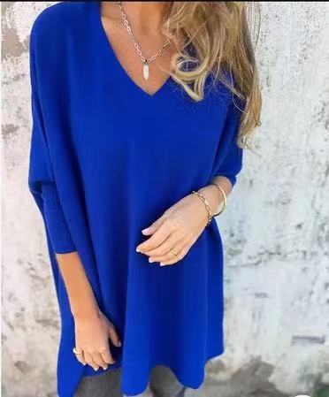 Pull chic oversize col V