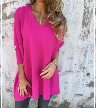 Pull chic oversize col V