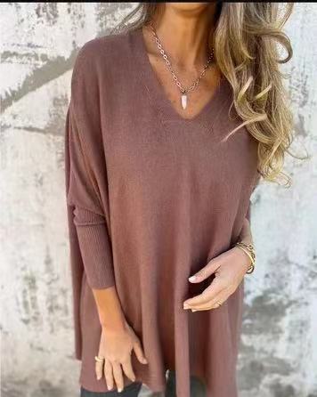 Pull chic oversize col V