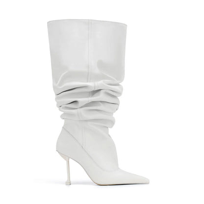 Bottes à talon aiguille et bout carré