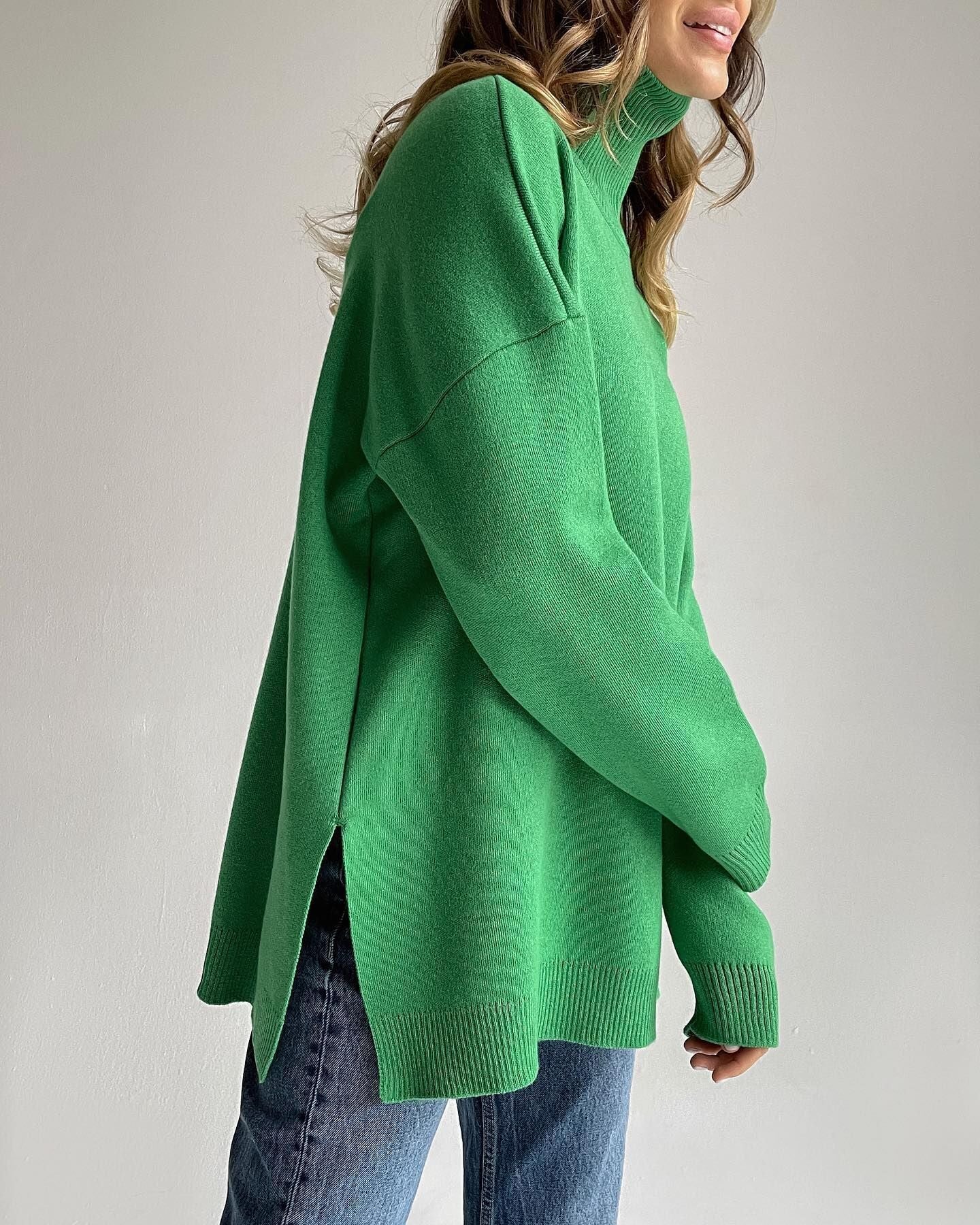Pull col roulé ample