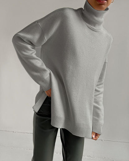 Pull col roulé ample