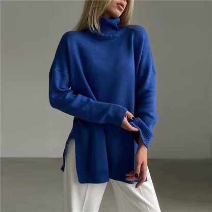 Pull col roulé ample