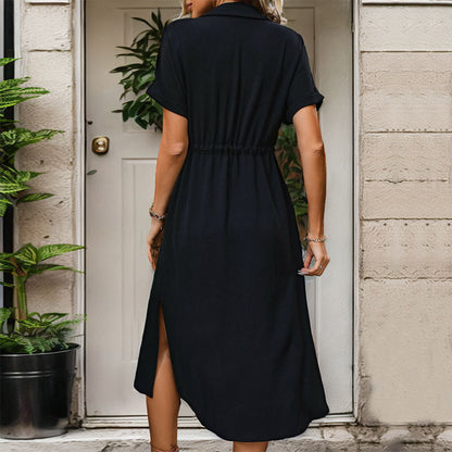 Robe chemise croisée