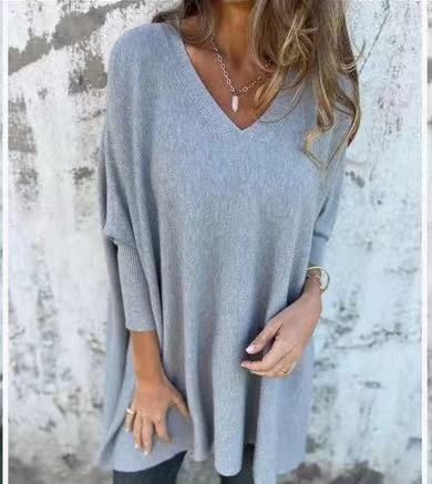 Pull chic oversize col V