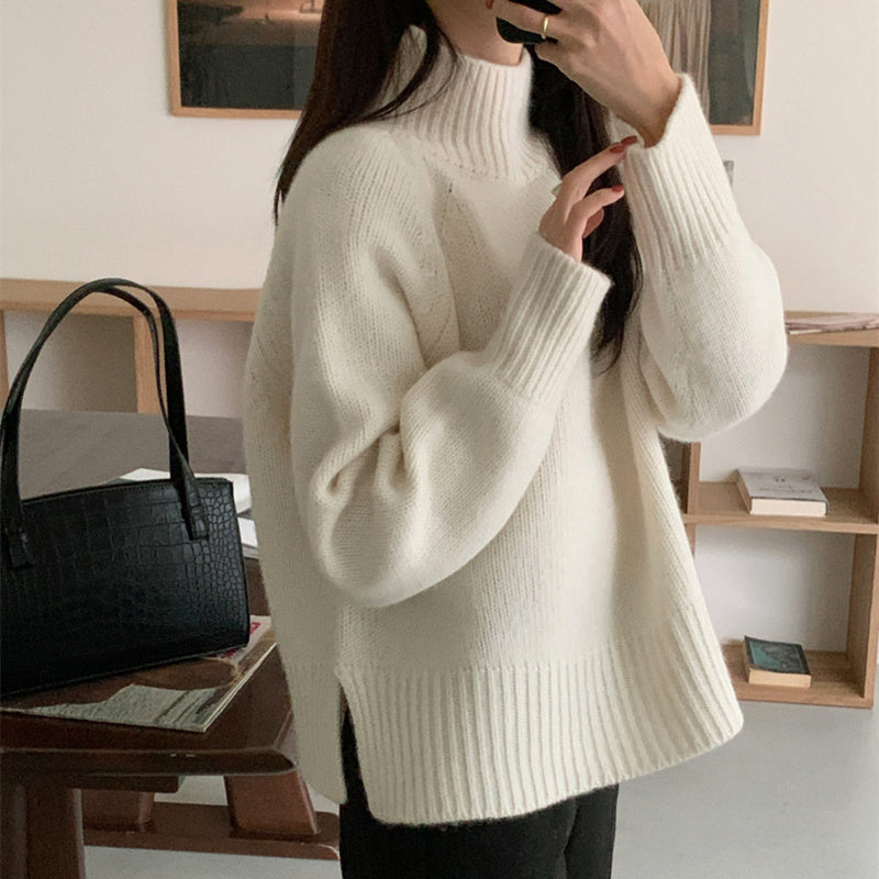 Pull col montant automne-hiver