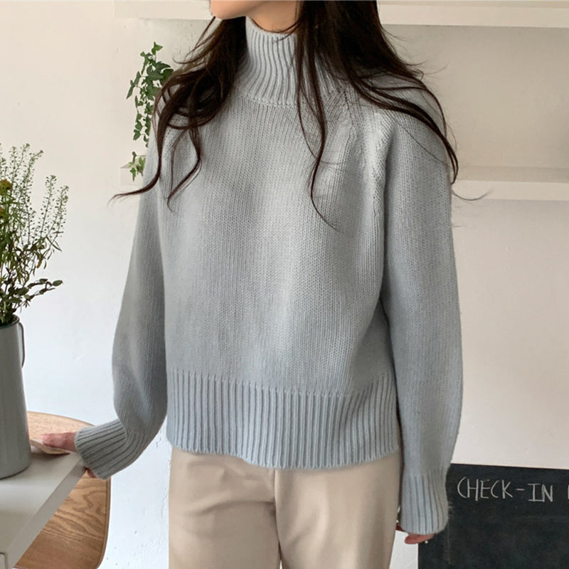 Pull col montant automne-hiver